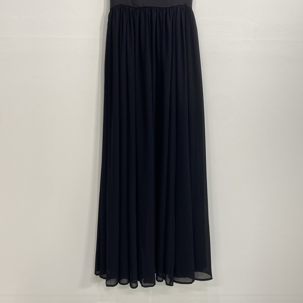 Modcloth Evening Gown Maxi Spaghetti Strap  Bridesmaids Black Tie Women's - Picture 6 of 14